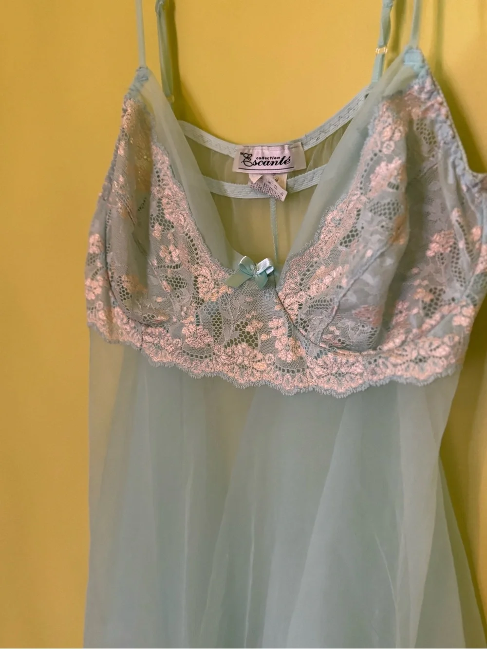 Vintage lace babydoll slip camisole lingerie dress - Picture 2 of 6